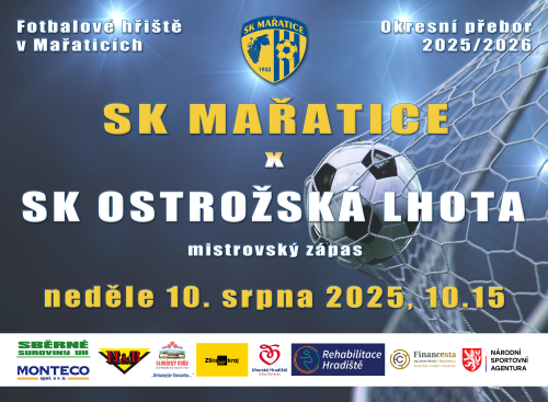 Soutěžní zápas v neděli 10.srpna 2025