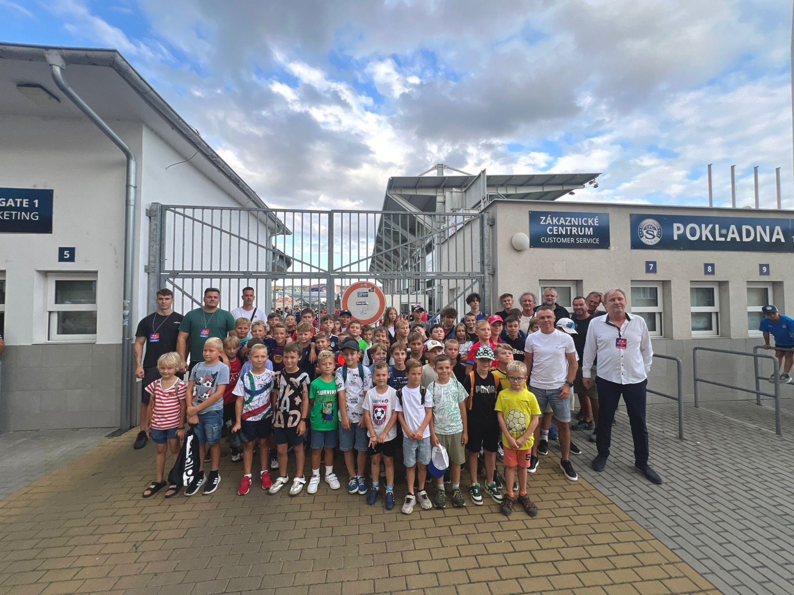 Doprovod přípravek s hráči - U21 ČR-Skotsko