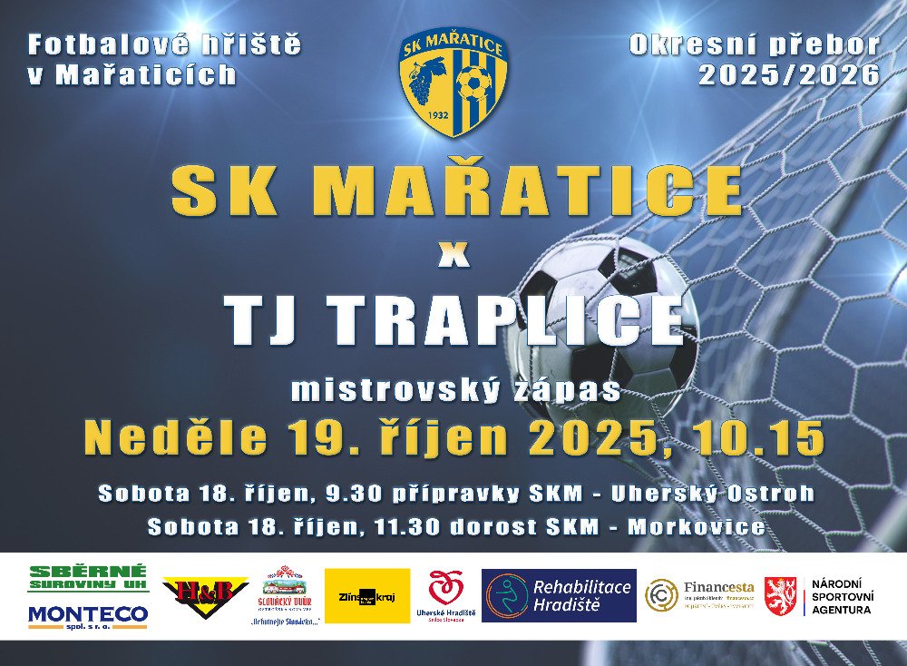 Soutěžní zápas v neděli 19.října 2025